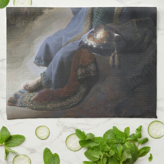 Jeremiah Lamenting über den Fall Jerusalems, Rembr Geschirrtuch (Gefaltet)