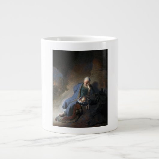 Jeremiah Lamenting über den Fall Jerusalems, Rembr Jumbo-Tasse (Vorderseite)