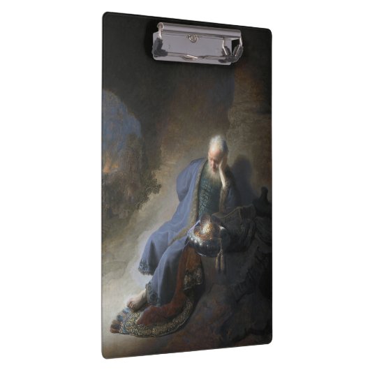 Jeremiah Lamenting über den Fall Jerusalems, Rembr Klemmbrett (Rechts)