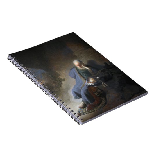 Jeremiah Lamenting über den Fall Jerusalems, Rembr Notizblock (Rechte Seite)