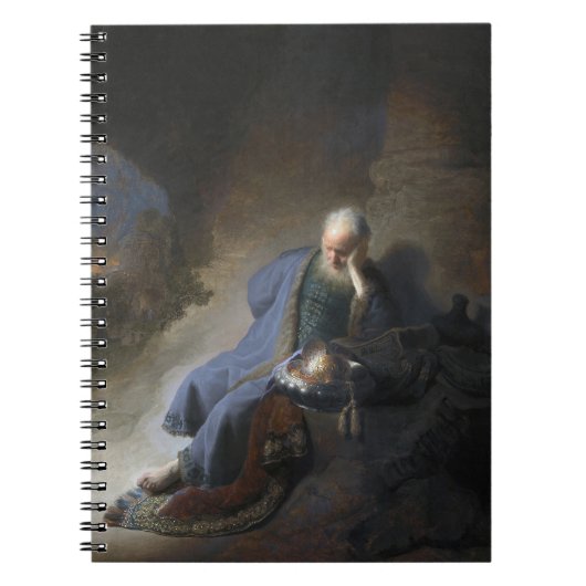 Jeremiah Lamenting über den Fall Jerusalems, Rembr Notizblock (Vorderseite)