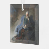 Jeremiah Lamenting über den Fall Jerusalems, Rembr Ornament Aus Glas (Vorderseite links)