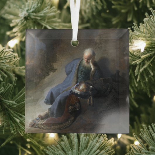 Jeremiah Lamenting über den Fall Jerusalems, Rembr Ornament Aus Glas (Insitu)