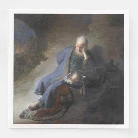 Jeremiah Lamenting über den Fall Jerusalems, Rembr Serviette (Vorderseite)