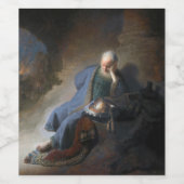 Jeremiah Lamenting über den Fall Jerusalems, Rembr Weinetikett (Einzelnes Label)