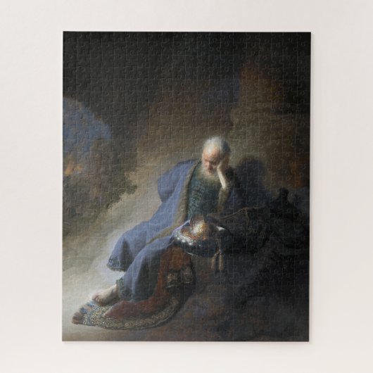 Jeremiah Zerstörung Jerusalem Bibel Rembrandt Puzzle (Vertikal)