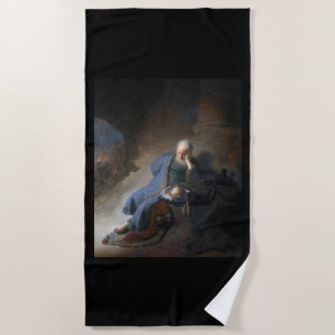 Jeremiah Zerstörung Jerusalem Bibel Rembrandt Strandtuch