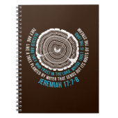 Jeremias-17:7 - 8 Baum-Ringe Notizblock (Vorderseite)