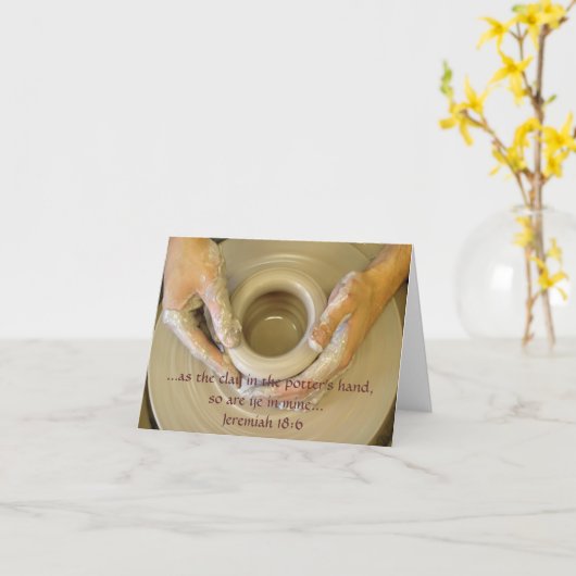 Jeremias-18:6 - löschen Sie nach innen Karte (Gelbe Blume)