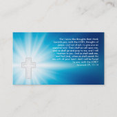 Jeremias 29; 11-14 - Christlich Visitenkarte (Vorderseite)