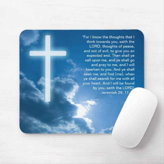 Jeremias 29; 11-14 - Christliches Mousepad (Mit Mouse)