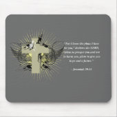 JEREMIAS-29:11 Bibel-Vers Mousepad (Vorne)