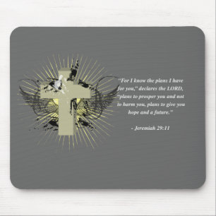 JEREMIAS-29:11 Bibel-Vers Mousepad