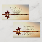 Jeremias-29:11 für kenne mich die Pläne, die ich Visitenkarte (Vorne/Hinten)