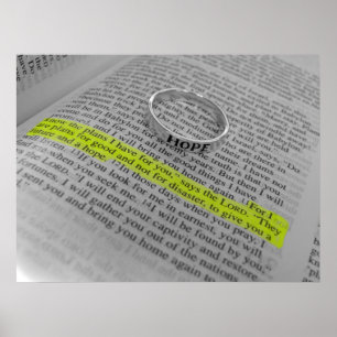 Jeremias-29:11 - Hoffnung Poster