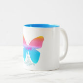 Jeremias-29:11 Hoffnungs-Schmetterling Zwei-Ton Zweifarbige Tasse (VorderseiteRechts)