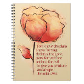 Jeremias-29:11 "ich kenne die Pläne, die ich für Notizblock (Vorderseite)