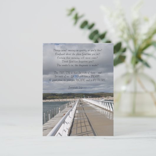 Jeremias-29:11 inspirierend Postkarte (Stehend Vorderseite)