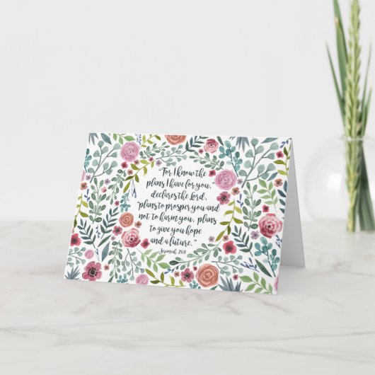 Jeremias-29:11 Karte (Vorderseite)