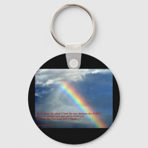 Jeremias-29:11 Regenbogen Schlüsselanhänger