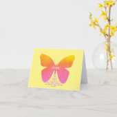 Jeremias-29:11 Schmetterlings-Anmerkungs-Karte Karte (Gelbe Blume)