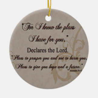 Jeremias-29:11 Schrifts-Geschenk Keramikornament