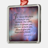 Jeremias-29:11 Silbernes Ornament (Links)