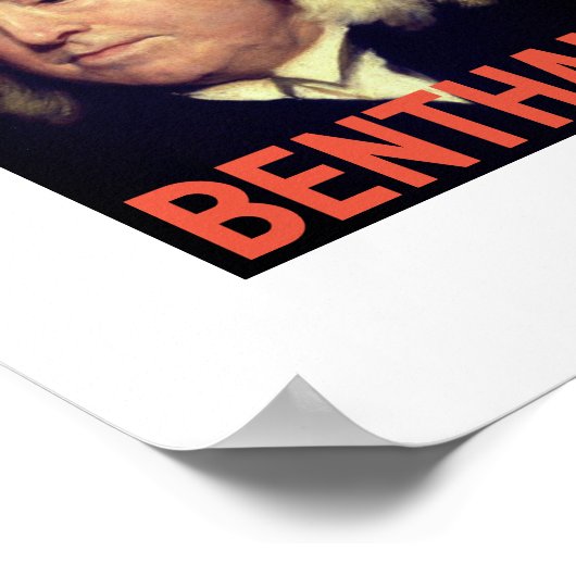Jeremy Bentham Poster (Ecke)