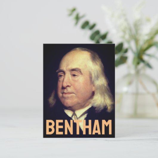 Jeremy Bentham Postkarte (Stehend Vorderseite)