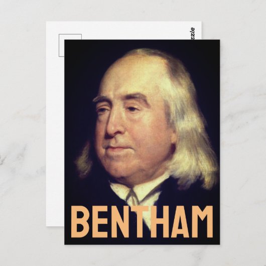 Jeremy Bentham Postkarte (Vorne/Hinten)