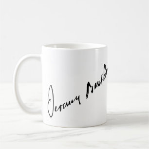 Jeremy Bentham signieren Coffee Tasse