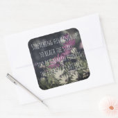 Jeremy Bentham Zitat inspirierend Quadratischer Aufkleber (Umschlag)