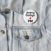 "Jeremy Corbyn 4 Knopf-Abzeichen P.M." Button (Beispiel)
