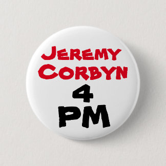 "Jeremy Corbyn 4 Knopf-Abzeichen P.M." Button