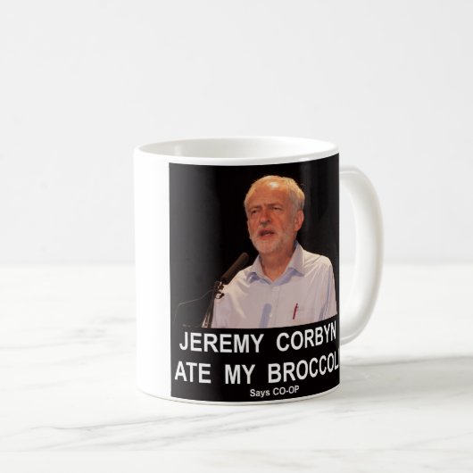 Jeremy Corbyn aß meinen Brokkoli Kaffeetasse (VorderseiteRechts)