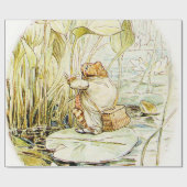 Jeremy Fisher auf einem Lily-Pad von Beatrix Potte Geschenkpapier (Flach)