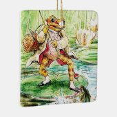 “Jeremy Fisher Catches a Fish” by Beatrix Potter Keramikornament (Rechts)