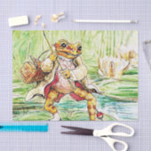 "Jeremy Fisher Catches a Fish" von Beatrix Potter Seidenpapier (Handwerk)