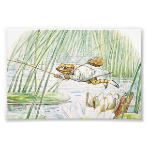 Jeremy Fisher macht einen großen Sprung von Beatri Fotodruck