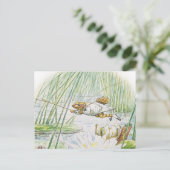 Jeremy Fisher macht einen großen Sprung von Beatri Postkarte (Stehend Vorderseite)