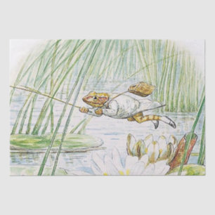 Jeremy Fisher macht einen großen Sprung von Beatri Seidenpapier