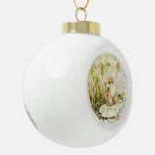 Jeremy Fisher on a Lily pad by Beatrix Potter Keramik Kugel-Ornament (Links)