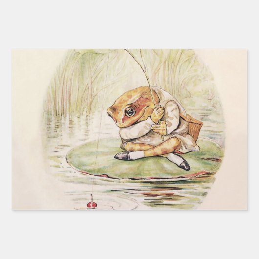 “Jeremy Fisher on a Lilypad” by Beatrix Potter Geschenkpapier Set (Vorderseite 2)