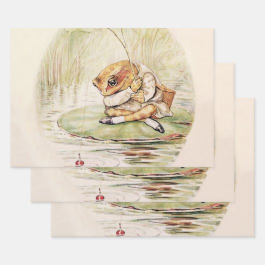 “Jeremy Fisher on a Lilypad” by Beatrix Potter Geschenkpapier Set (Set)