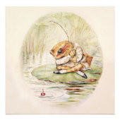 "Jeremy Fisher on a Lilypad" von Beatrix Potter Fotodruck (Vorne)