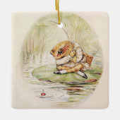 "Jeremy Fisher on a Lilypad" von Beatrix Potter Keramikornament (Vorderseite)
