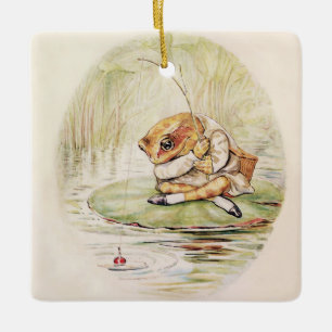 "Jeremy Fisher on a Lilypad" von Beatrix Potter Keramikornament