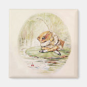 "Jeremy Fisher on a Lilypad" von Beatrix Potter Magnet (Vorne)