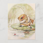 "Jeremy Fisher on a Lilypad" von Beatrix Potter Postkarte (Vorderseite)