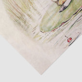 "Jeremy Fisher on a Lilypad" von Beatrix Potter Seidenpapier (Ausschnitt)